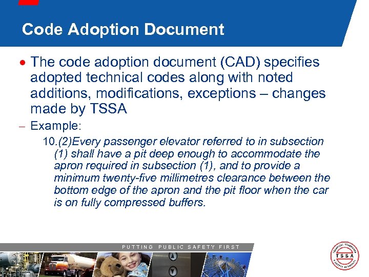Code Adoption Document · The code adoption document (CAD) specifies adopted technical codes along
