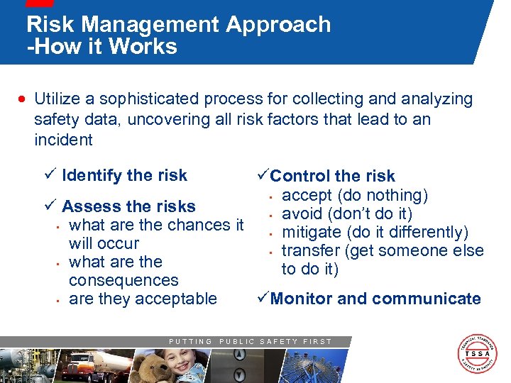 Risk Management Approach -How it Works · Utilize a sophisticated process for collecting and