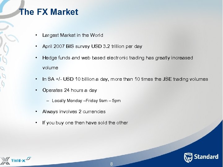 The FX Market • Largest Market in the World • April 2007 BIS survey