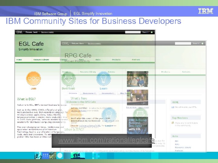 IBM Software Group | EGL Simplify Innovation IBM Software Group EGL Simplify Innovation IBM