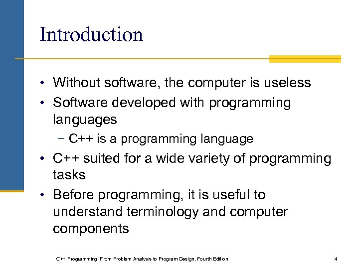 C Programming From Problem Analysis to Program Design