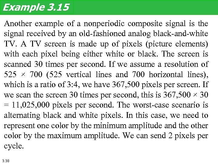 Example 3. 15 Another example of a nonperiodic composite signal is the signal received