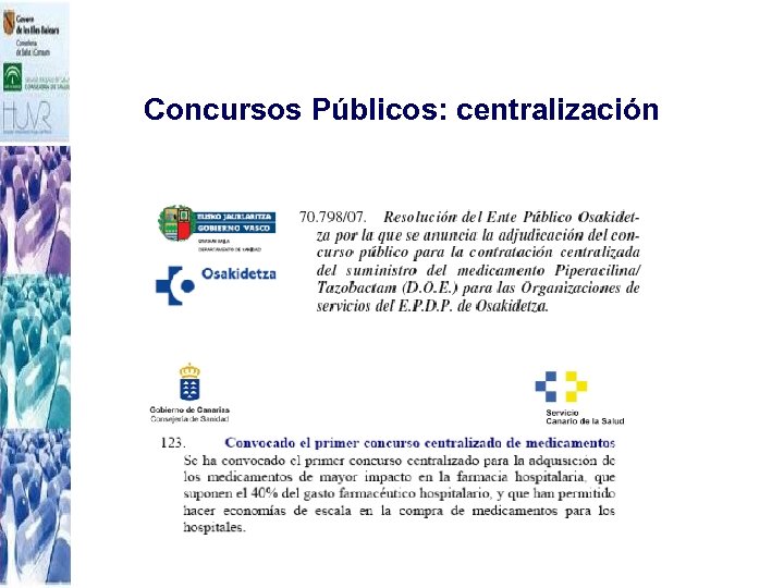 Concursos Públicos: centralización 