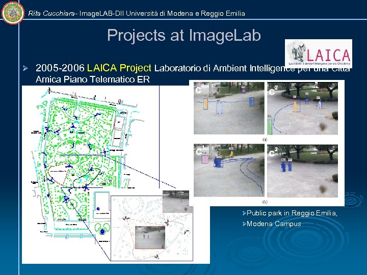 Rita Cucchiara- Image. LAB-DII Università di Modena e Reggio Emilia Projects at Image. Lab