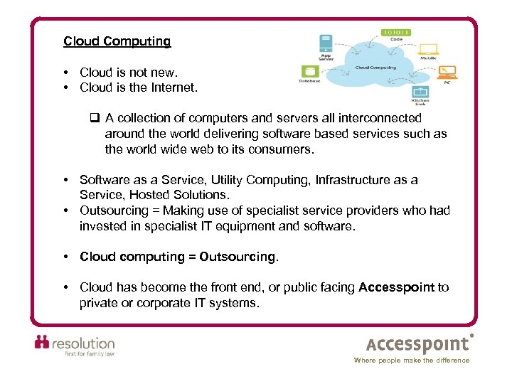 Cloud Computing • Cloud is not new. • Cloud is the Internet. q A