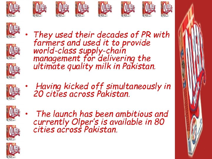  • They used their decades of PR with farmers and used it to