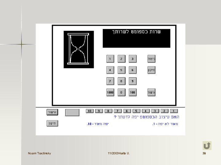 Noam Tractinsky 11/2003 Haifa U. 39 