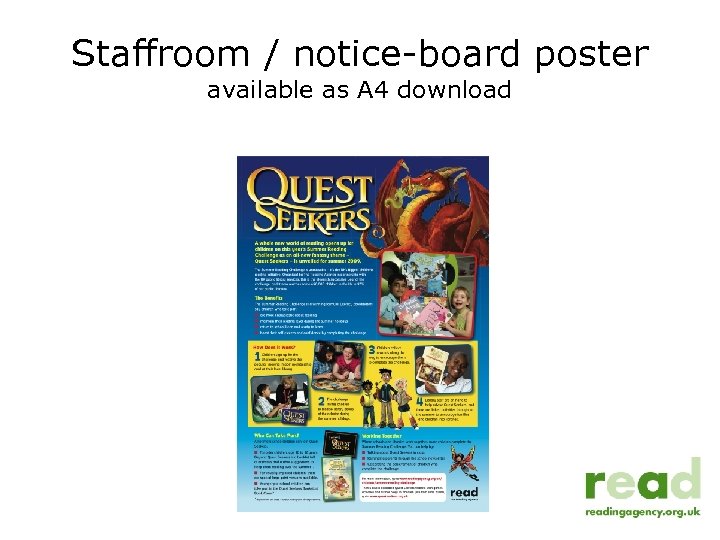 Staffroom / notice-board poster available as A 4 download 