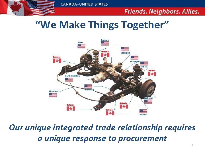 “We Make Things Together” Our unique integrated trade relationship requires a unique response to