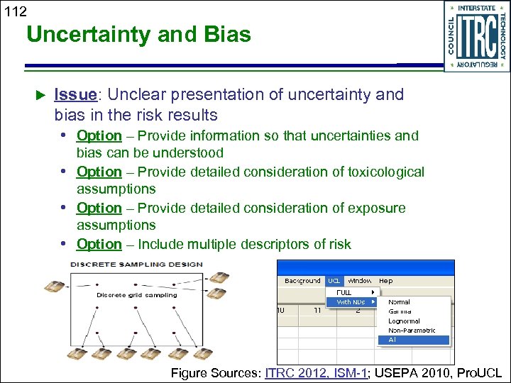 112 Uncertainty and Bias Issue: Unclear presentation of uncertainty and bias in the risk