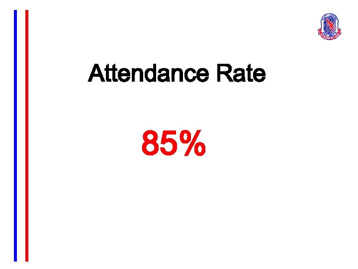 Attendance Rate 85% 