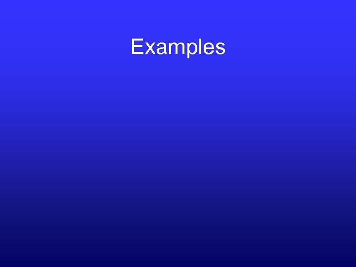 Examples 