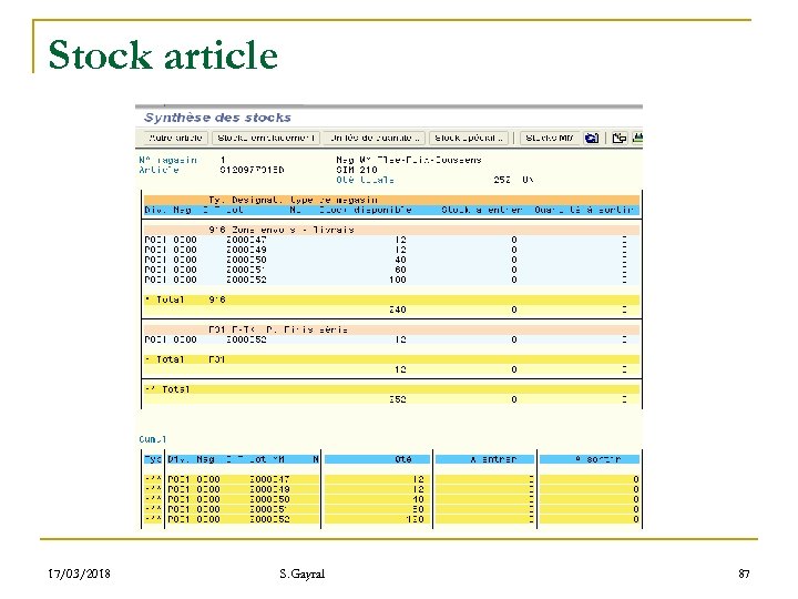 Stock article 17/03/2018 S. Gayral 87 