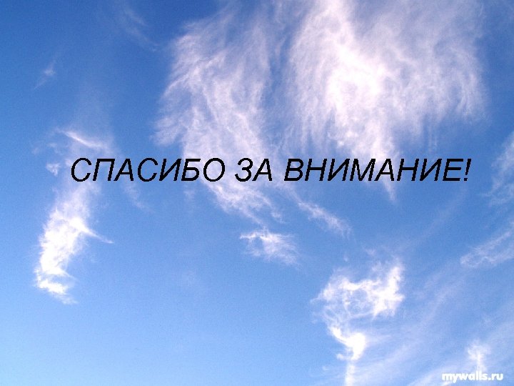 СПАСИБО ЗА ВНИМАНИЕ! 