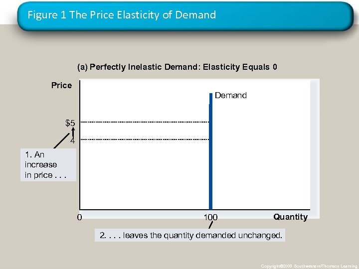 Figure 1 The Price Elasticity of Demand (a) Perfectly Inelastic Demand: Elasticity Equals 0