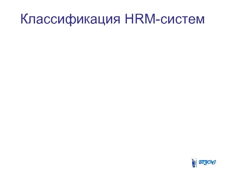 Классификация HRM-систем 