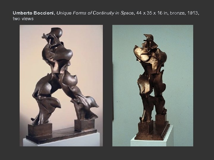 Umberto Boccioni, Unique Forms of Continuity in Space, 44 x 35 x 16 in,