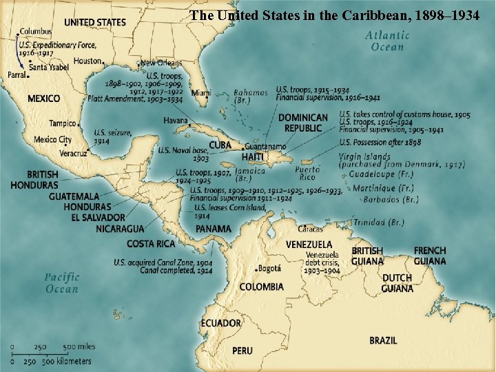 The United States in the Caribbean, 1898– 1934 