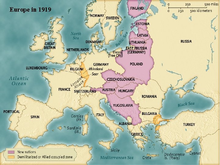 Europe in 1919 