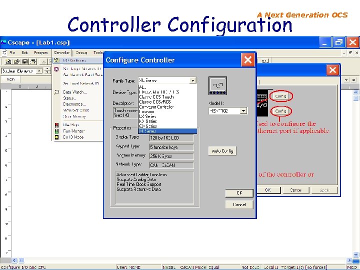Controller Configuration A Next Generation OCS 