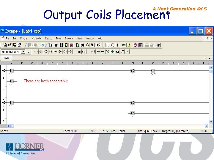 Output Coils Placement A Next Generation OCS 