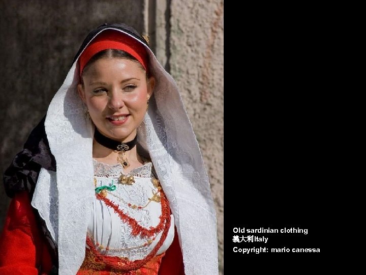 Old sardinian clothing 義大利Italy Copyright: mario canessa 