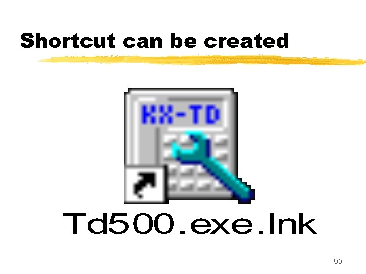 Shortcut can be created 90 