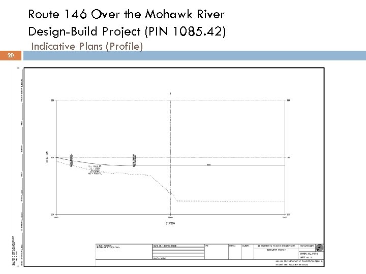 Route 146 Over the Mohawk River Design-Build Project (PIN 1085. 42) 20 Indicative Plans