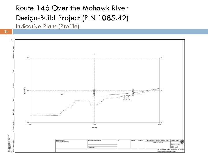 Route 146 Over the Mohawk River Design-Build Project (PIN 1085. 42) 21 Indicative Plans