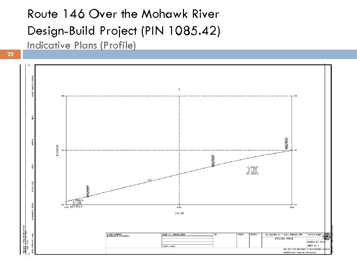 Route 146 Over the Mohawk River Design-Build Project (PIN 1085. 42) 22 Indicative Plans