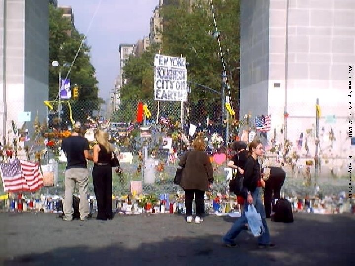 Washington Square Park – 9/23/2001 Photo by Doug Carlson 