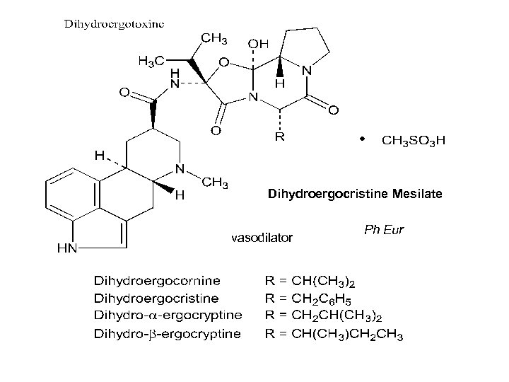 Dihydroergocristine Mesilate vasodilator Ph Eur 