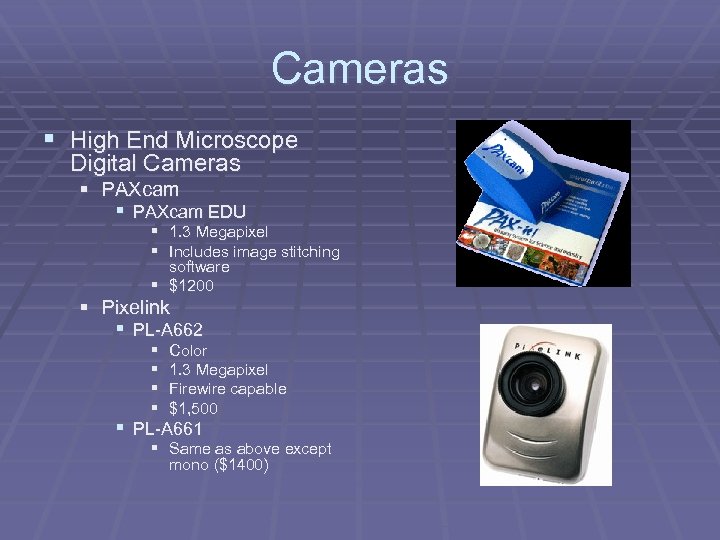 Cameras § High End Microscope Digital Cameras § PAXcam EDU § 1. 3 Megapixel
