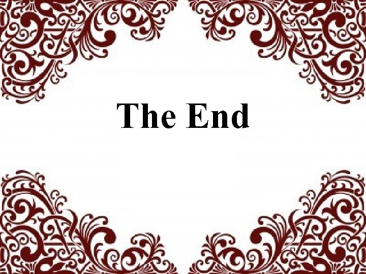 The End 