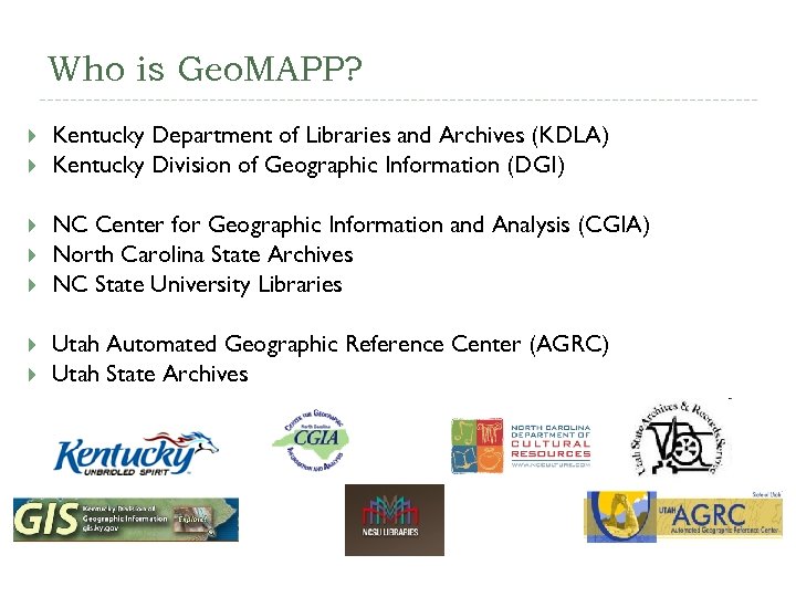 Who is Geo. MAPP? Kentucky Department of Libraries and Archives (KDLA) Kentucky Division of