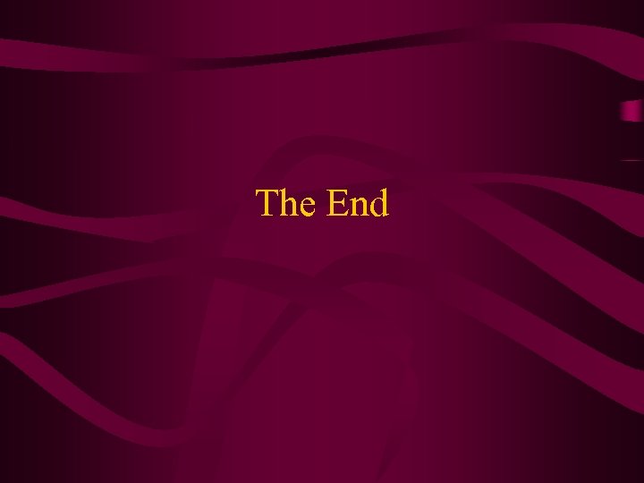 The End 