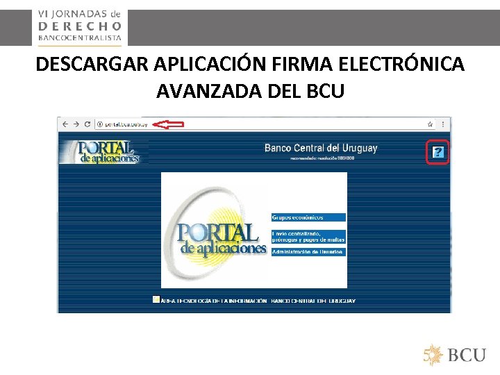 DESCARGAR APLICACIÓN FIRMA ELECTRÓNICA AVANZADA DEL BCU 