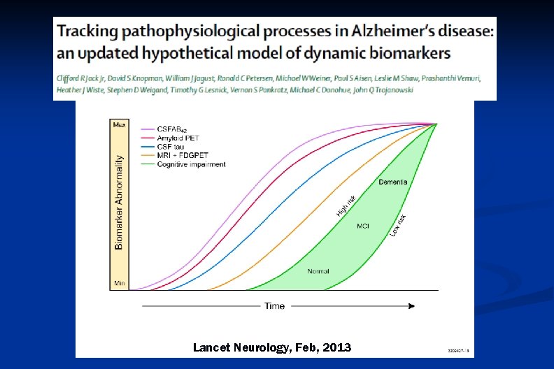 Lancet Neurology, Feb, 2013 