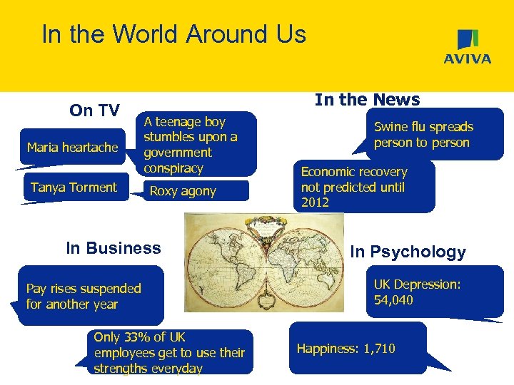 In the World Around Us On TV Maria heartache Tanya Torment In the News