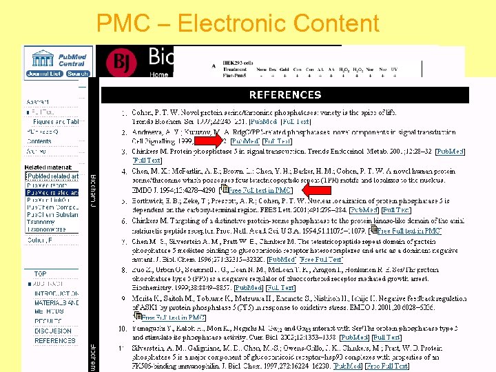 PMC – Electronic Content 