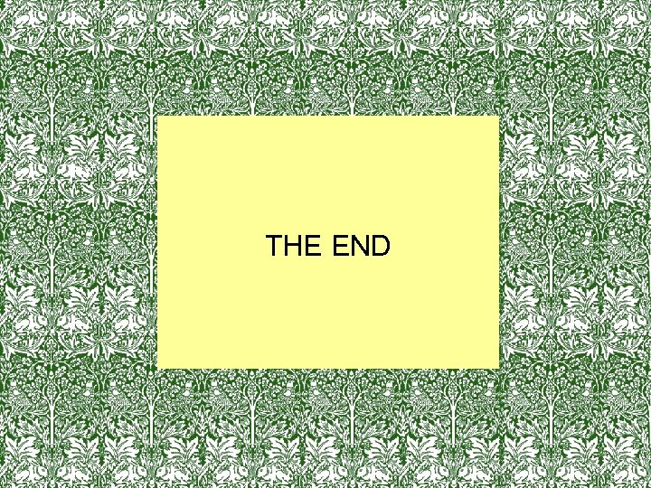 Text THE END 