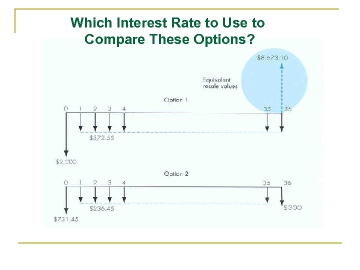Which Interest Rate to Use to Compare These Options? 