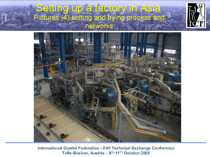 Setting up a factory in Asia Pictures (4) setting and trying process and networks