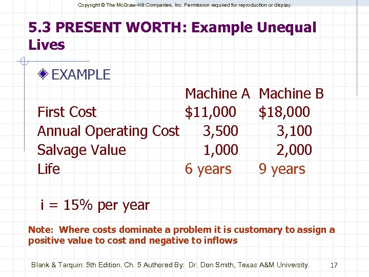 Copyright © The Mc. Graw-Hill Companies, Inc. Permission required for reproduction or display. 5.