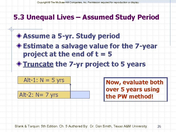 Copyright © The Mc. Graw-Hill Companies, Inc. Permission required for reproduction or display. 5.