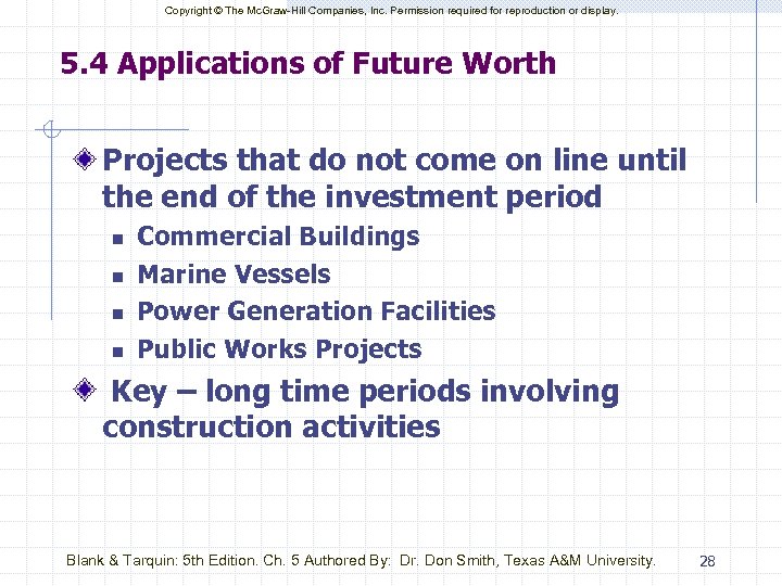 Copyright © The Mc. Graw-Hill Companies, Inc. Permission required for reproduction or display. 5.