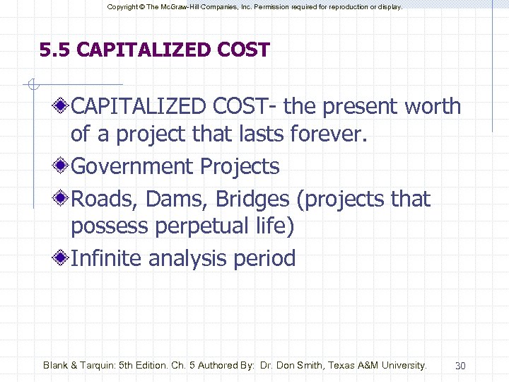 Copyright © The Mc. Graw-Hill Companies, Inc. Permission required for reproduction or display. 5.