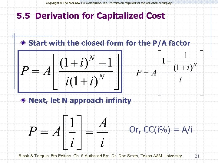 Copyright © The Mc. Graw-Hill Companies, Inc. Permission required for reproduction or display. 5.