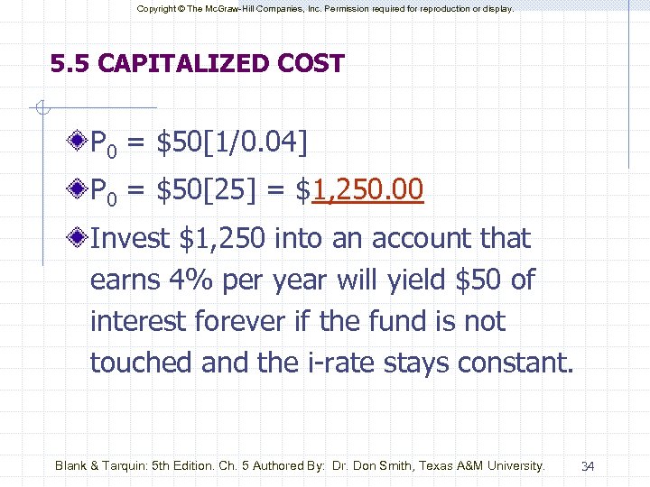 Copyright © The Mc. Graw-Hill Companies, Inc. Permission required for reproduction or display. 5.