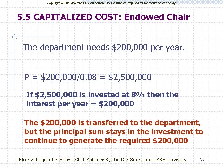 Copyright © The Mc. Graw-Hill Companies, Inc. Permission required for reproduction or display. 5.